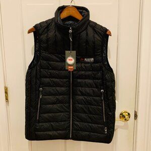 NEW with tags Black TUMI Pax Vest Pillow Down Size Large
